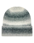 LEGACY KTDRB Tie-Dyed Ribbed Beanie - Grey Marble - front