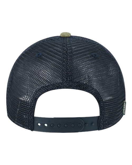LEGACY DTA Dashboard Trucker Cap - Stone/ Olive/ Navy - back