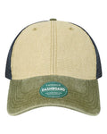 LEGACY DTA Dashboard Trucker Cap - Stone/ Olive/ Navy - front
