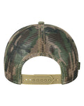LEGACY MPS Mid-Pro Snapback Trucker Cap - Khaki/ Sage/ Camo Mesh - back