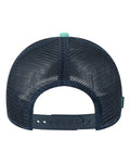 LEGACY MPS Mid-Pro Snapback Trucker Cap - Mint/ Marine/ Navy - back