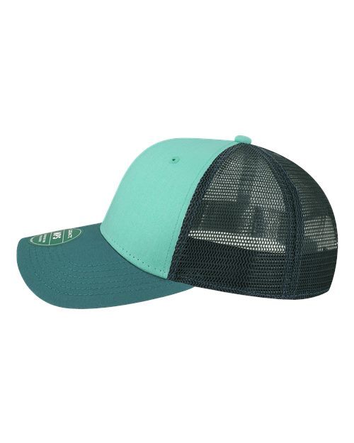 LEGACY MPS Mid-Pro Snapback Trucker Cap - Mint/ Marine/ Navy - side