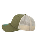 LEGACY MPS Mid-Pro Snapback Trucker Cap - Olive Z - Quilted - side