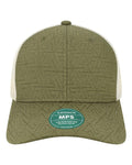 LEGACY MPS Mid-Pro Snapback Trucker Cap - Olive Z - Quilted - front