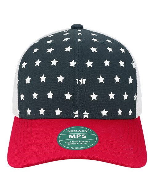 LEGACY MPS Mid-Pro Snapback Trucker Cap - USA - front