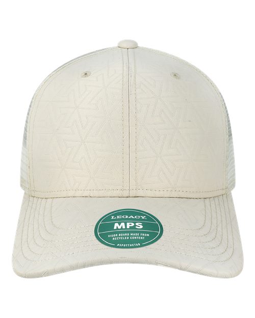 LEGACY MPS Mid-Pro Snapback Trucker Cap - White Z - Quilted - front