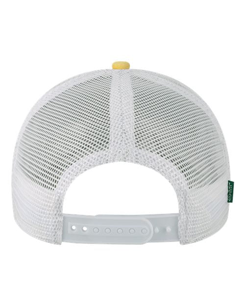LEGACY MPS Mid-Pro Snapback Trucker Cap - Yellow/ Marine/ White - back