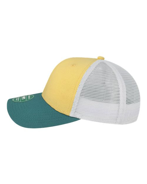 LEGACY MPS Mid-Pro Snapback Trucker Cap - Yellow/ Marine/ White - side