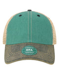 LEGACY OFA Old Favorite Trucker Cap - Aqua Blue/ Navy - front