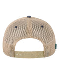 LEGACY OFA Old Favorite Trucker Cap - Dark Tan/ Navy - back