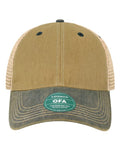 LEGACY OFA Old Favorite Trucker Cap - Dark Tan/ Navy - front