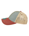 LEGACY OFA Old Favorite Trucker Cap - Light Blue/ Cardinal - side