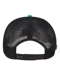 LEGACY ROADIE Five-Panel Adjustable Cap - Aqua Aztec/ Black - back