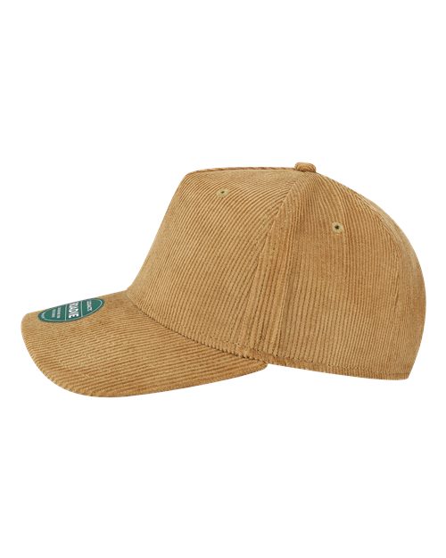 LEGACY ROADIE Five-Panel Adjustable Cap - Khaki Corduroy - side
