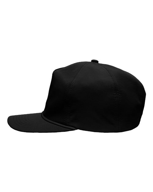 Sportsman SP1200 Five-Panel Ripstop Cap - Black - side