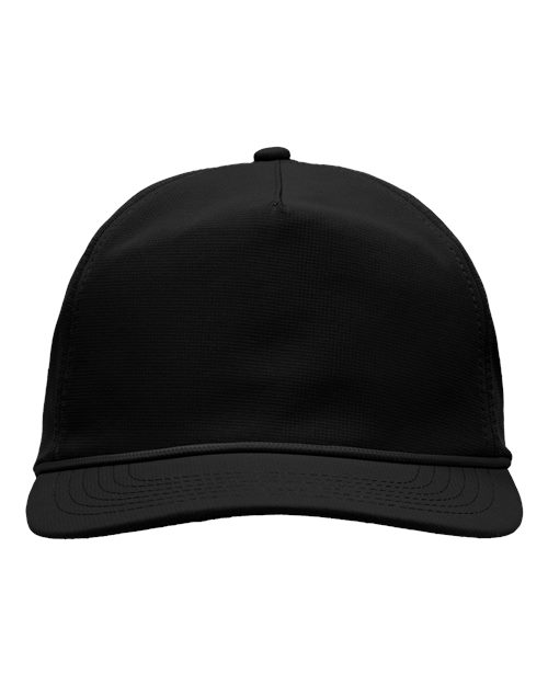 Sportsman SP1200 Five-Panel Ripstop Cap - Black - front