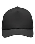 Sportsman SP1300 Five-Panel Rope Heritage Fit Cap - Charcoal - front