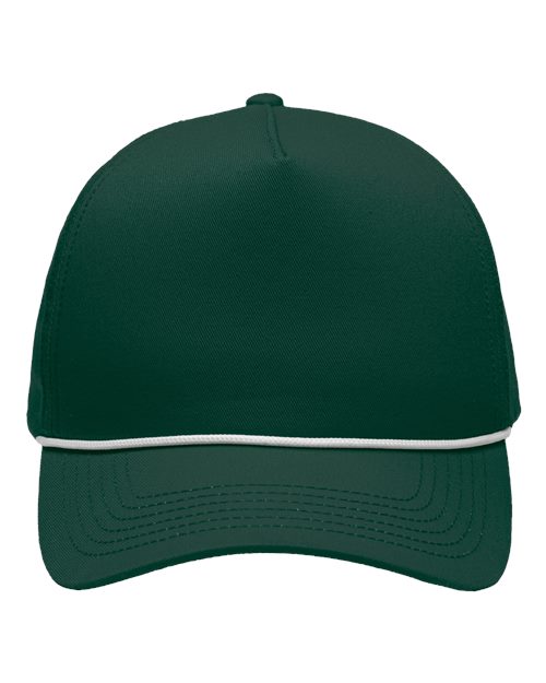 Sportsman SP1300 Five-Panel Rope Heritage Fit Cap - Forest Green - front