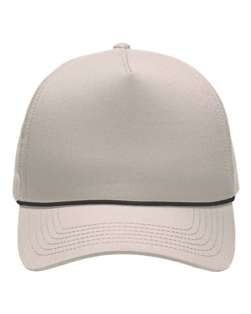 Sportsman SP1300 Five-Panel Rope Heritage Fit Cap - Khaki - front
