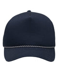 Sportsman SP1300 Five-Panel Rope Heritage Fit Cap - Navy - front