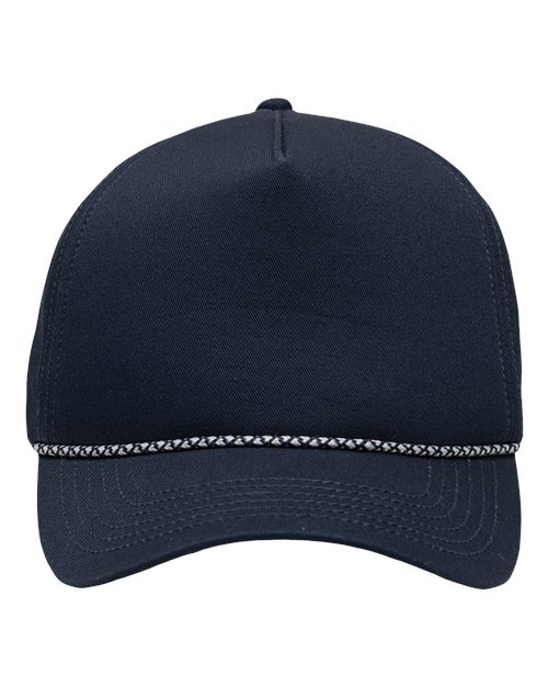 Sportsman SP1300 Five-Panel Rope Heritage Fit Cap - Navy - front