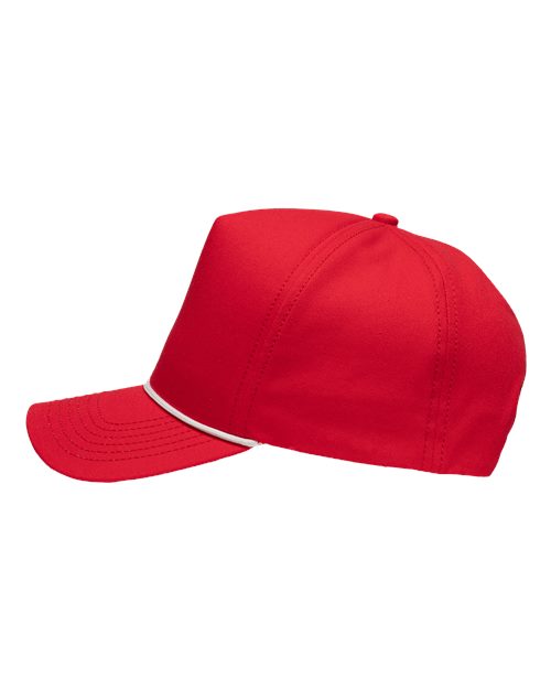 Sportsman SP1300 Five-Panel Rope Heritage Fit Cap - Red - side
