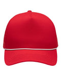 Sportsman SP1300 Five-Panel Rope Heritage Fit Cap - Red - front
