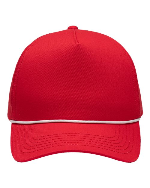 Sportsman SP1300 Five-Panel Rope Heritage Fit Cap - Red - front