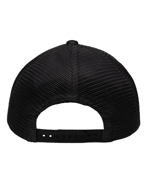 Sportsman SP1450 Traditional Lo-Pro Mesh Back Trucker Fit Cap - Black Camo/ Black - back
