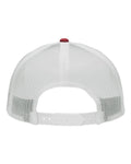Sportsman SP1450 Traditional Lo-Pro Mesh Back Trucker Fit Cap - Chino Cardinal/ White - back