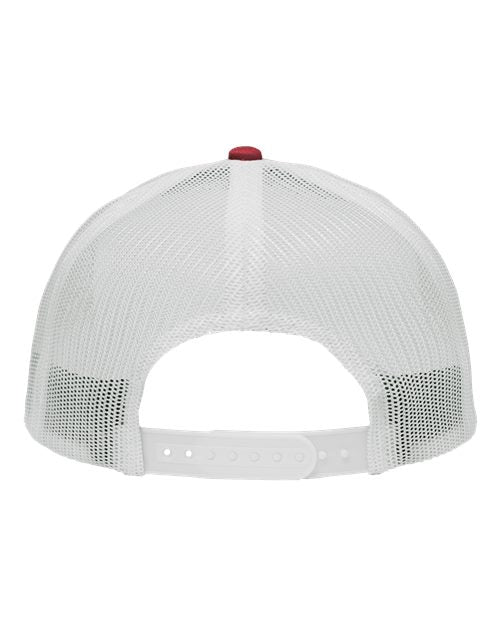 Sportsman SP1450 Traditional Lo-Pro Mesh Back Trucker Fit Cap - Chino Cardinal/ White - back