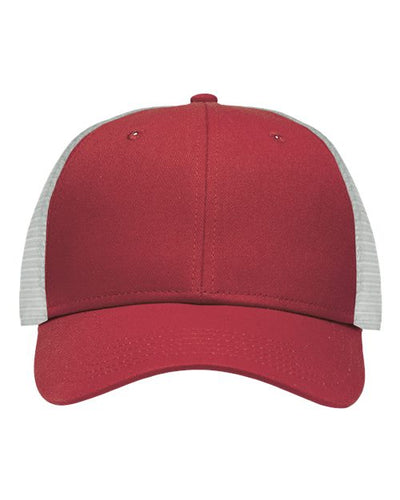Sportsman SP1450 Traditional Lo-Pro Mesh Back Trucker Fit Cap - Chino Cardinal/ White - front