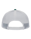 Sportsman SP1450 Traditional Lo-Pro Mesh Back Trucker Fit Cap - Chino Forest Green/ White - back