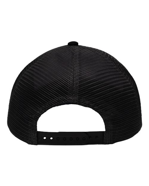 Sportsman SP1450 Traditional Lo-Pro Mesh Back Trucker Fit Cap - Heather Grey/ Charcoal/ Black - back