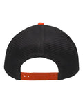 Sportsman SP1450 Traditional Lo-Pro Mesh Back Trucker Fit Cap - Heather Grey/ Charcoal/ Orange - back