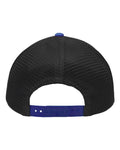 Sportsman SP1450 Traditional Lo-Pro Mesh Back Trucker Fit Cap - Heather Grey/ Charcoal/ Royal - back