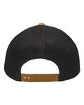 Sportsman SP1450 Traditional Lo-Pro Mesh Back Trucker Fit Cap - Heather Grey/ Charcoal/ Vegas Gold - back