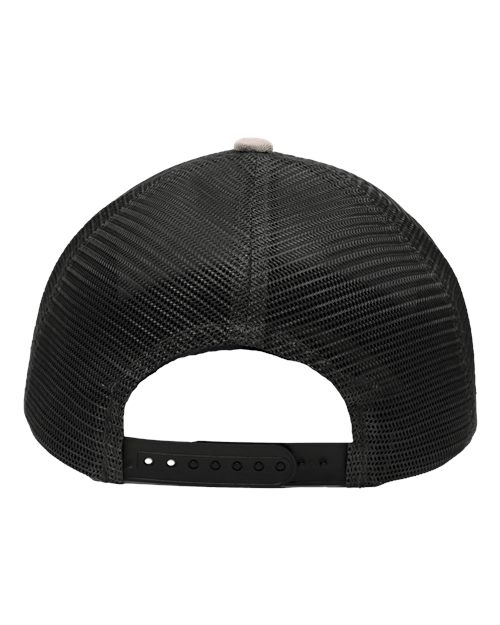 Sportsman SP1450 Traditional Lo-Pro Mesh Back Trucker Fit Cap - Chino Khaki/ Black - back