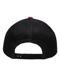 Sportsman SP1450 Traditional Lo-Pro Mesh Back Trucker Fit Cap - Chino Maroon/ Black - back