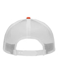 Sportsman SP1450 Traditional Lo-Pro Mesh Back Trucker Fit Cap - Chino Orange/ White - back
