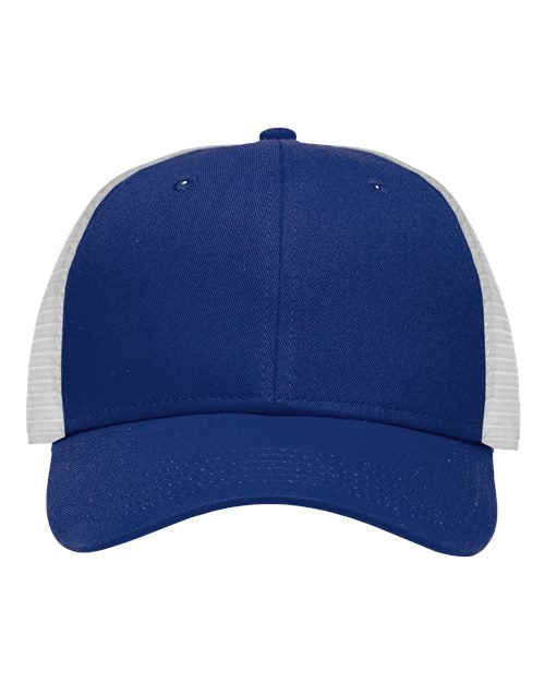 Sportsman SP1450 Traditional Lo-Pro Mesh Back Trucker Fit Cap - Chino Royal/ White - front