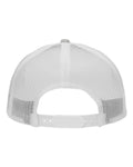 Sportsman SP1450 Traditional Lo-Pro Mesh Back Trucker Fit Cap - White Camo/ White - back