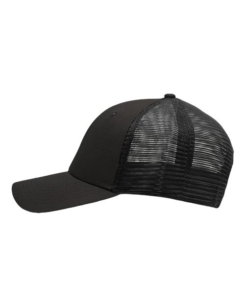 Sportsman SP1450 Traditional Lo-Pro Mesh Back Trucker Fit Cap - Chino Charcoal/ Black - side