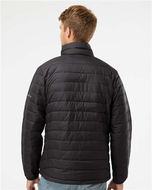 Columbia 212489 Men's Powder Lite II Jacket - Black - model back