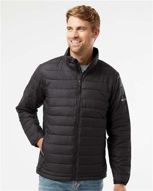 Columbia 212489 Men's Powder Lite II Jacket - Black - model front