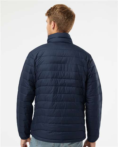 Columbia 212489 Men's Powder Lite II Jacket - Collegiate Navy - model back