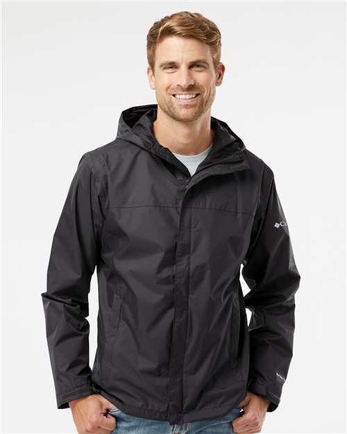 Columbia 212480 Men's Watertight II Rain Jacket - Black - model front