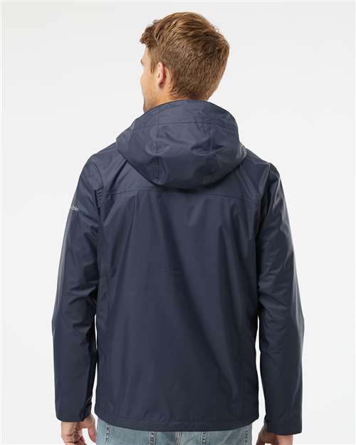 Columbia 212480 Men's Watertight II Rain Jacket - Collegiate Navy - model back