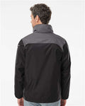 Columbia 212476 Men's Glennaker Lake II Rain Jacket - Black/ City Grey - model back