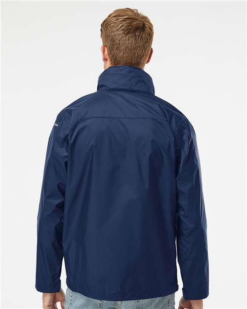 Columbia 212476 Men's Glennaker Lake II Rain Jacket - Collegiate Navy - model back